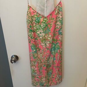 Lilly Pulitzer Pink and Green Floral Dress